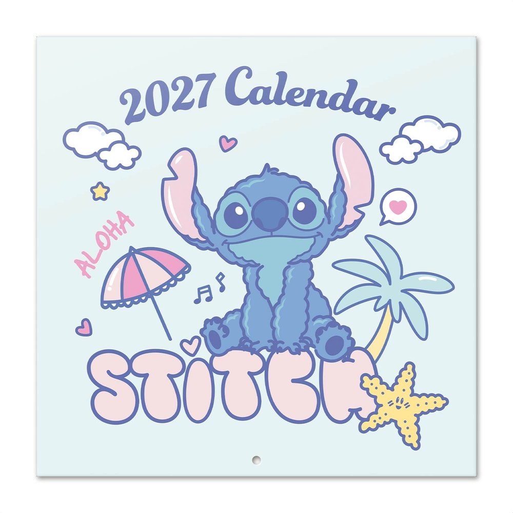 Grupo Erik Disney Lilo & Stitch - 2027 30X30 Calendar - Multicolours